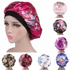 Useful Mujers Sleep Caps Sleeping Widebrimmed Hat Hair Care Satin Bonnet UU  eb-11842161